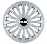 Cumpara ieftin Set 4 capace roti pentru Dacia Nou, model Dino Gray, R15, Autohelix MSA