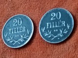 20 filler 1916 + 1917 + Lot 30 monede Ungaria (filler, forint) [poze]. Discount conform descriere [10 - 20 %. Vezi descrierea.]., Europa