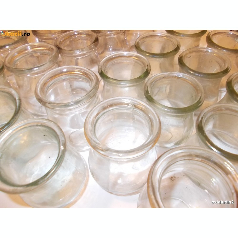Set ventuze traditionale sticla groasa speciale terapie naturista,ventuze  calde | Okazii.ro