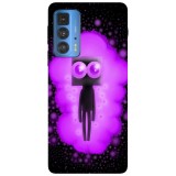 Husa compatibila cu Motorola G100 model Cute Enderman, Silicon, TPU, Viceversa, Transparent, Carcasa