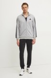 Adidas trening 3S FT TT TS bărbați, culoarea gri, JI8876
