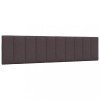 VidaXL Pernă pentru tăblie de pat maro &icirc;nchis, 200 cm, material textil 4019187