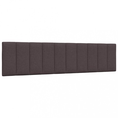 vidaXL Pernă pentru tăblie de pat maro &amp;icirc;nchis, 200 cm, material textil 4019187 foto