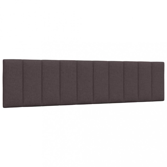 vidaXL Pernă pentru tăblie de pat maro &icirc;nchis, 200 cm, material textil 4019187