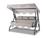 Cumpara ieftin Balansoar cu 3 locuri Salvia Gri 200x165x110 cm