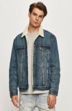 Levi&#039;s geacă din denim 16365.0128-MedIndigoW