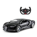 Masinuta cu telecomanda, Rastar, Bugatti Chiron, 1:14, Negru