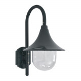 vidaXL Lampă de perete de grădină E27, verde &icirc;nchis, 42 cm, aluminiu