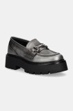Steve Madden mocasini Occupy femei, culoarea argintiu, cu platforma, SM11003276