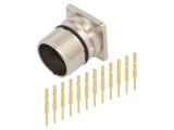 Conector M23 12 PIN Crimpat Drept IP67 Aurit