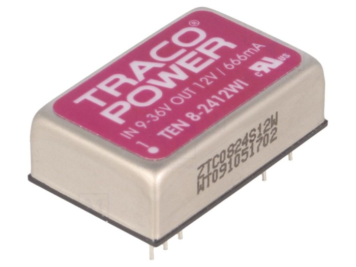 Convertor DC/DC 8W 9-36V la 12V