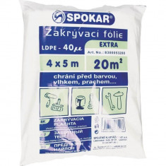 Folie Protectie Suprafete LDPE, 4x5 m, 40 Microni, Folie Protectie Impotriva Stropilor de Vopsea, Folii de Protectie Suprafete, Folie de Protectie Mob