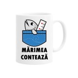 Cana alba personalizata marimea conteaza, INOVATIX&reg;. 330ml