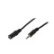 CABLU audio LOGILINK prelungitor stereo (3.5 mm jack M/T), 3m, negru, &quot;CA1054&quot; (timbru verde 0.08 lei)