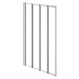 Cumpara ieftin Paravan de cadă Tribeca 110x140 cm cromat