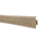 Plinta parchet PVC Set 10456-6025, canal cablu, stejar, 2500 x 52 x 22 mm