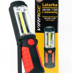 Moje Auto Virage Lanterna LED Multifunctionala COB + 5 LED Cu Incarcator 96-021