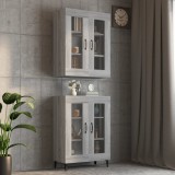 vidaXL Dulap de perete suspendat, gri sonoma, 69,5x34x90 cm 817391