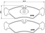 BREMBO P 50 081 PRIME LINE set placute frana,frana disc