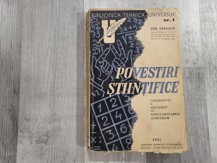 Povestiri stiintifice vol.I de Ion Ionescu