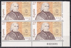 Spania 1992 - Ziua Timbrului, Bloc de 4, MNH