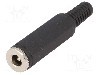 Conector alimentare DC, {{Tensiune nominala}}, {{Numarul de pini}} pini, seria {{Seria producatorului}}, 5,5/2,1mm. NINIGI - PC-GP2.1/1
