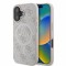 Husa iPhone 16 Guess 4G Ring Classic Logo MagSafe, roz, GUHMP16SG4GFRP