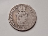 1/4 lira 1823 M, argint