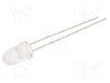 Dioda LED, 5mm, portocalie, 6300...8000mcd, 20mA, 2...2,4V, EVERLIGHT - 383-2USOC/S530-A6