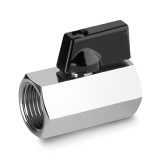 Robinet Sferic Mini din Alamă Cromată 1/2&rdquo; cu Control Precis si Etanșare Fiabilă