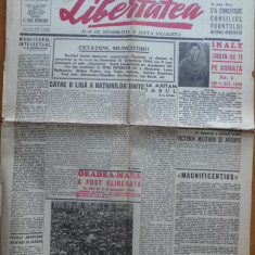 Libertatea, ziar de informatie si lupta; arestarea legionarilor, 14 Oct. 1944