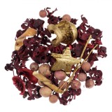 Potpourri Decorativ Crăciun, Spice Apple, Culori Roșu și Auriu, Capacitate 110g, Oem