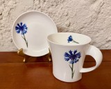 CANA SI FARFURIOARA DIN PORTELAN FIN- MARCAJ MANUFAKTUR CALLUNA- BONE CHINA H10CM