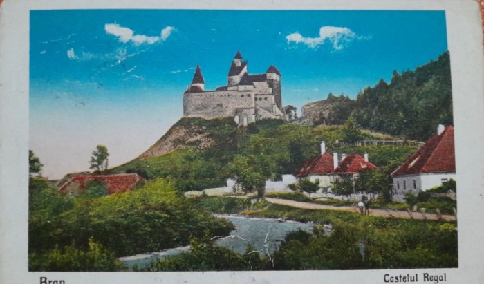 Carte postala, Bran, Castelul Regal, 1931