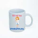 Cana alba personalizata stomatolog, INOVATIX&reg;. 330ml