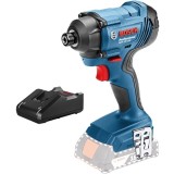 Bosch GDR 18V-160 + GAL 18V-40 - Masina de insurubat cu impact fara acumulatori Li-Ion 18 V - Ah 160 Nm M6-M14 + Incarcator acumulatori