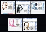 ROMANIA 2005 LP 1672 ANIVERSARI COMEMORARI PERSONALITATI I SERIE MNH, Nestampilat