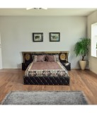 PAT REGAL LYON NEGRU 160X200 + SALTEA 160X200