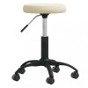 VidaXL Taburet de masaj, crem, catifea 3085737