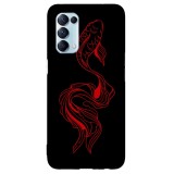 Husa compatibila cu Oppo A5 (2020) model Red Koi Fish, Silicon, TPU, Viceversa, Transparent, Carcasa