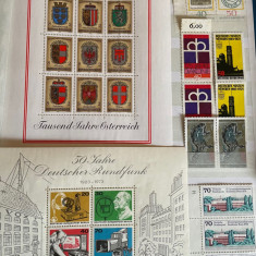 Lot de 2 colite Austria si Germania si 11 timbre Germania nestampilate