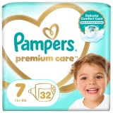 Scutece Pampers Premium Care marimea 7 15kg+, 32 bucati, Pampers
