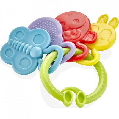 Jucarie dentitie rattle teether babyjem (culoare: verde) foto