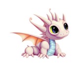 Cumpara ieftin Sticker decorativ Dragonas, Roz, 64 cm, 3809ST, Oem