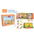 Puzzle Magnetic Animale Pet Home 60 Piese Carte Educativa Peste 3 Ani Carton Magnet