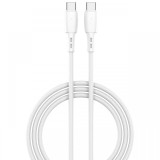 Lemontti Cablu Wind Fast Charge Type-C la Type-C, PD, 60W, 1.2m, Alb