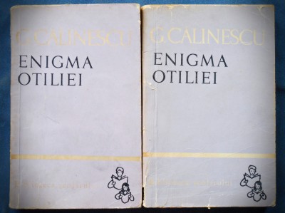 ENIGMA OTILIEI - G. CALINESCU foto