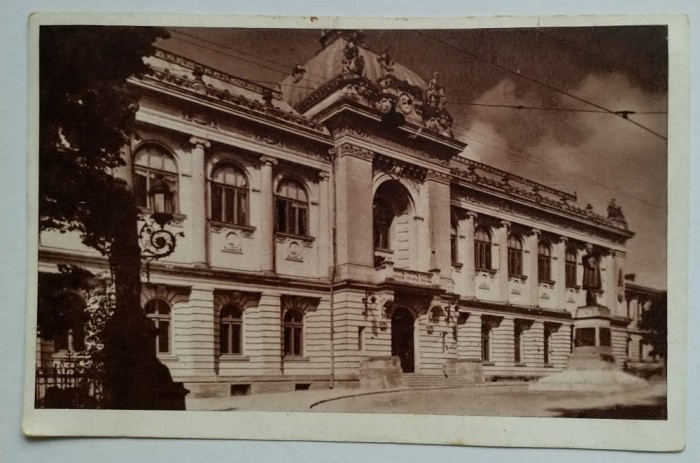 Universitatea Iași - carte poștală cu stampila cenzura T&acirc;rgoviște