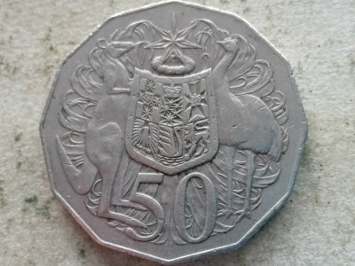 AUSTRALIA-50 CENTS 1975 foto