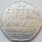 Monedă 50 pence 2005 Marea Britanie, Johnson&#039;s Dictionary, km#1050